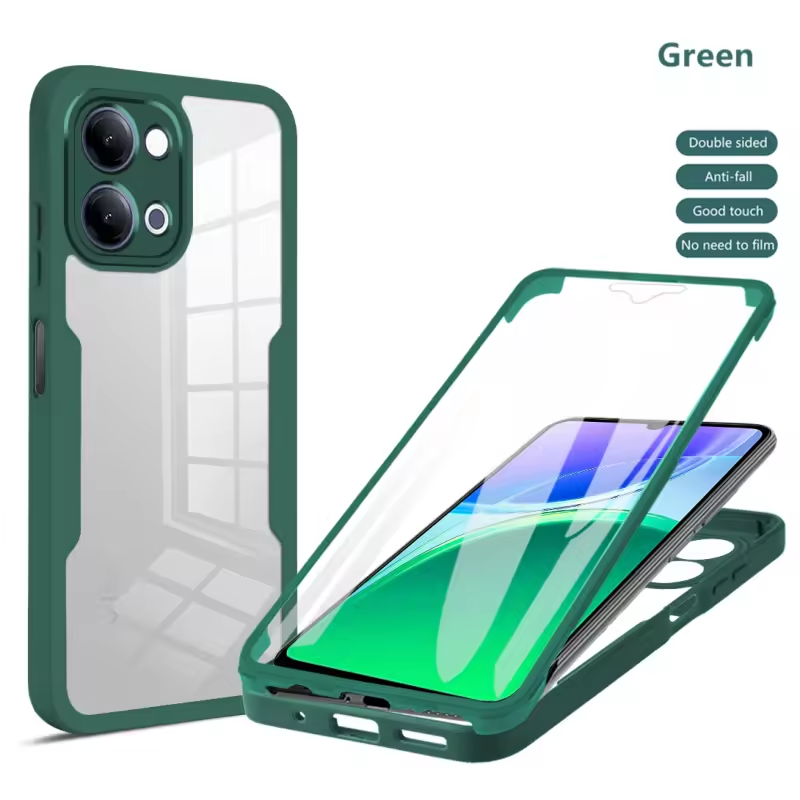 360 Full Protection Case for Vivo Y05 4G Cover Built-in Screen Protector