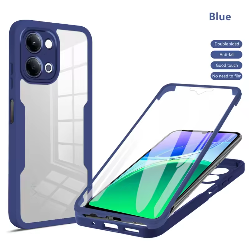 360 Full Protection Case for Vivo Y05 4G Cover Built-in Screen Protector