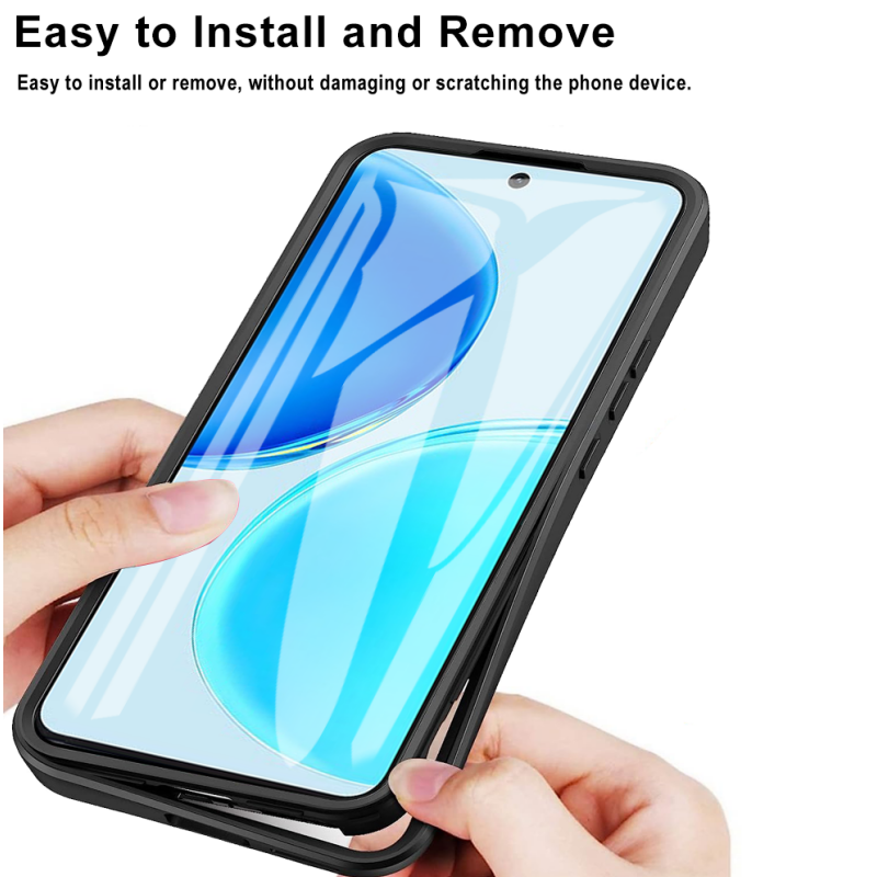 360 Full Protection Case for Honor X8D Cover Built-in Screen Protector
