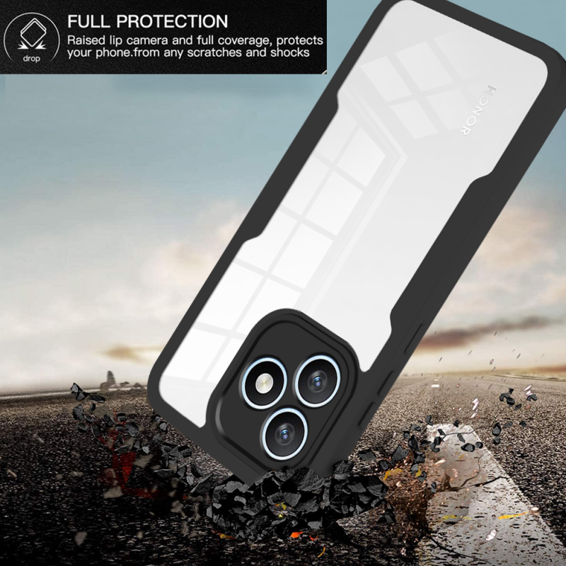 360 Full Protection Case for Honor X8D Cover Built-in Screen Protector