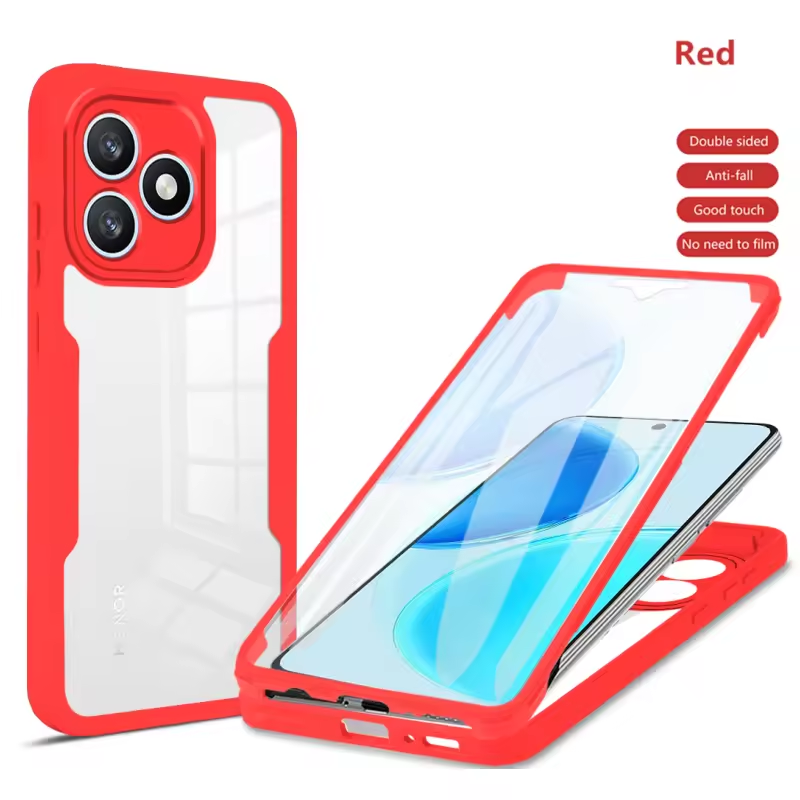 360 Full Protection Case for Honor X8D Cover Built-in Screen Protector