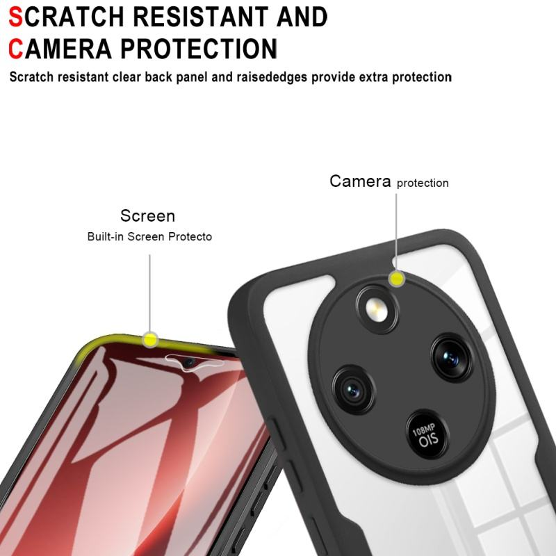 360 Full Protection Case for Honor X9D/Honor X70 Cover Built-in Screen Protector