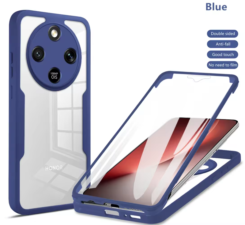 360 Full Protection Case for Honor X9D/Honor X70 Cover Built-in Screen Protector