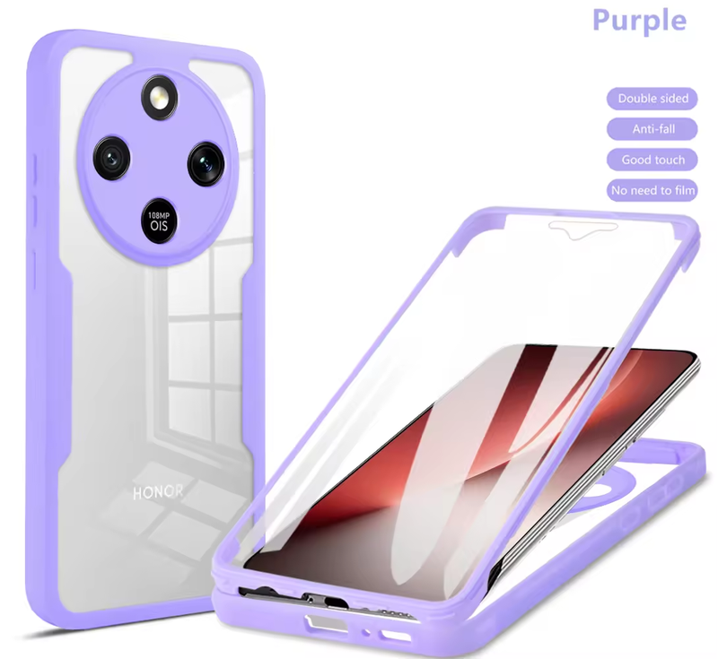 360 Full Protection Case for Honor X9D/Honor X70 Cover Built-in Screen Protector