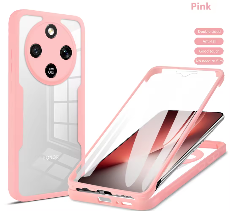 360 Full Protection Case for Honor X9D/Honor X70 Cover Built-in Screen Protector
