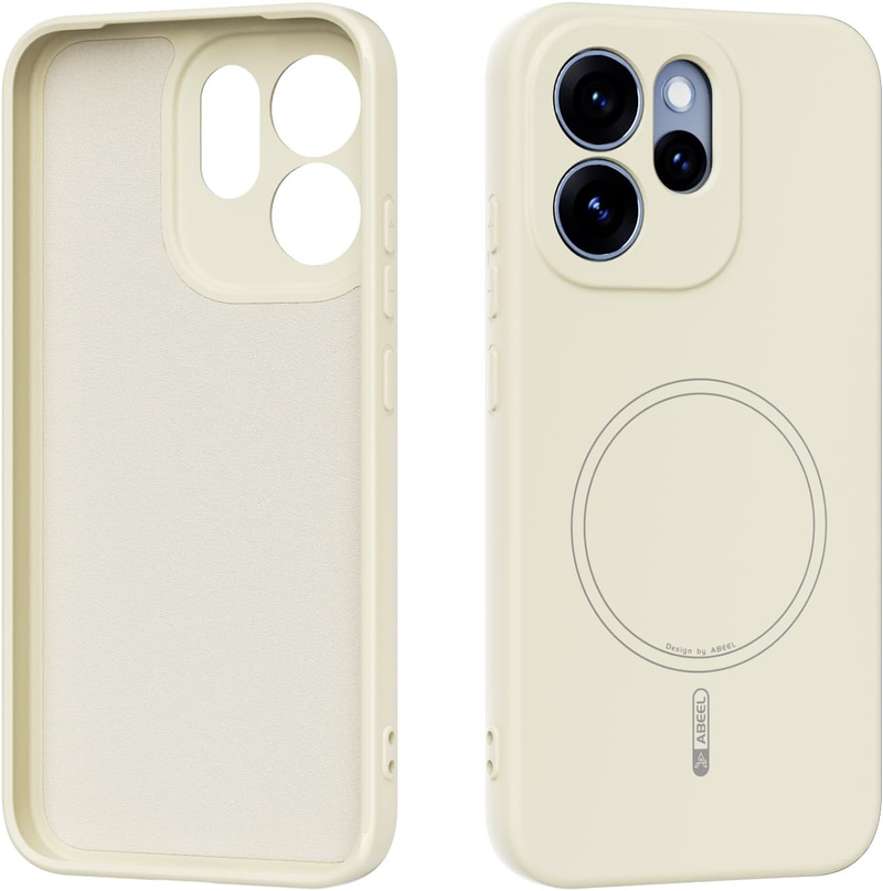 Magnetic Case for OPPO Reno 15F 5G (6.57" inch), Soft TPU Anti-Scratch Microfiber Lining, Slim Liquid Silicone Shockproof Protective Cover
