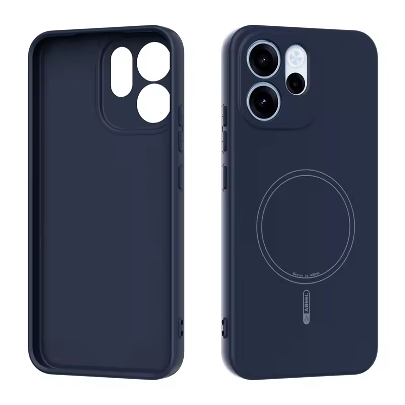 Magnetic Case for OPPO Reno 15F 5G (6.57" inch), Soft TPU Anti-Scratch Microfiber Lining, Slim Liquid Silicone Shockproof Protective Cover