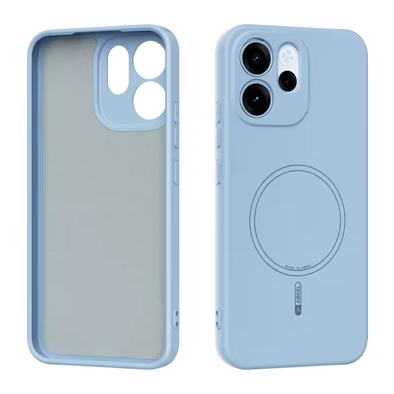 Magnetic Case for OPPO Reno 15F 5G (6.57" inch), Soft TPU Anti-Scratch Microfiber Lining, Slim Liquid Silicone Shockproof Protective Cover