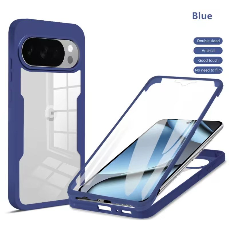 360 Full Protection Case for Google Pixel 10 Pro XL 10 Pro 9 Pro XL 9 Cover Built-in Screen Protector