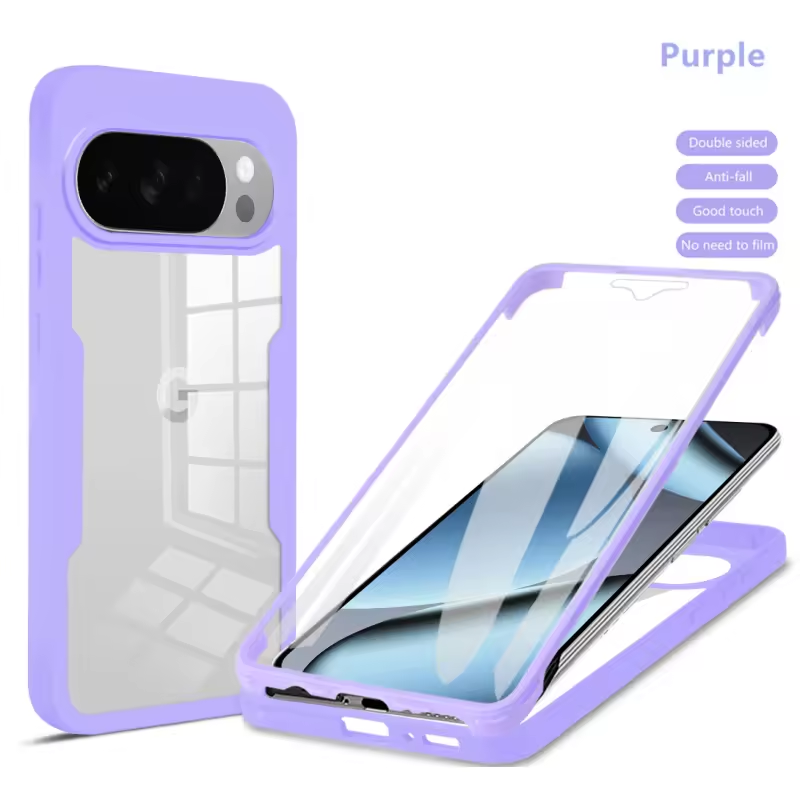 360 Full Protection Case for Google Pixel 10 Pro XL 10 Pro 9 Pro XL 9 Cover Built-in Screen Protector
