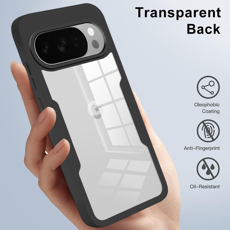360 Full Protection Case for Google Pixel 10 Pro XL 10 Pro 9 Pro XL 9 Cover Built-in Screen Protector
