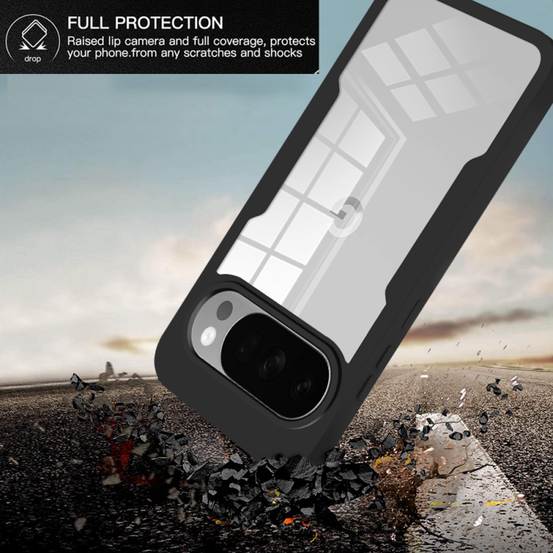360 Full Protection Case for Google Pixel 10 Pro XL 10 Pro 9 Pro XL 9 Cover Built-in Screen Protector