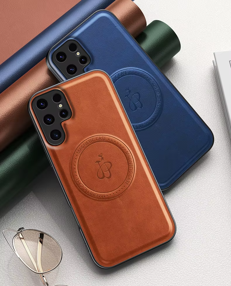 Samsung Galaxy S25 S26 Ultra Phone Case, PU Leather Magnetic Suction Anti Drop And Shockproof Protective Case, All Inclusive
