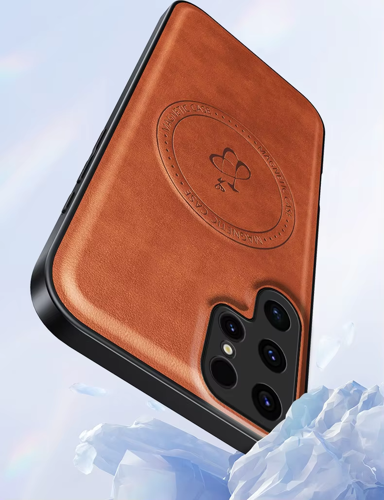 Samsung Galaxy S25 S26 Ultra Phone Case, PU Leather Magnetic Suction Anti Drop And Shockproof Protective Case, All Inclusive