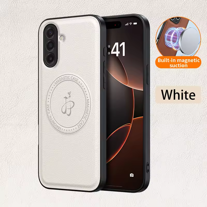 Durable Magnetic Bracket Phone Case, Suitable For Samsung Galaxy S26 S25 Plus PU Leather Bracket Anti Drop And Shockproof Back Cover