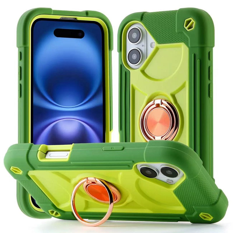 3 In1 Hybrid Armor Shockproof Phone Case