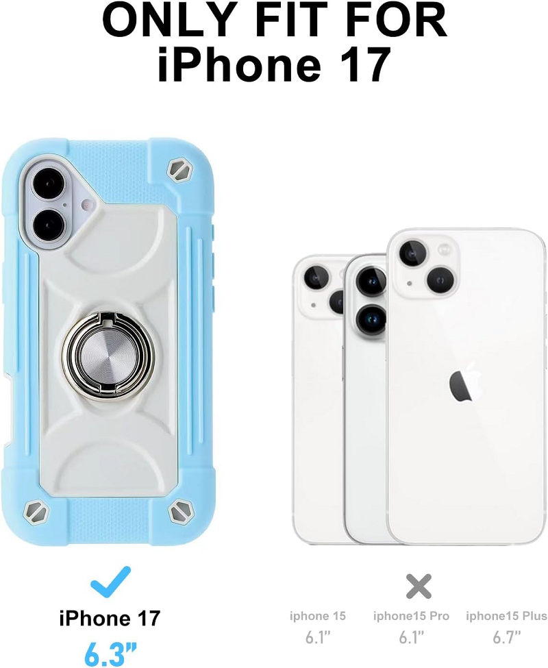3 In1 Hybrid Armor Shockproof Phone Case