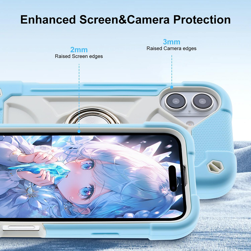 3 In1 Hybrid Armor Shockproof Phone Case