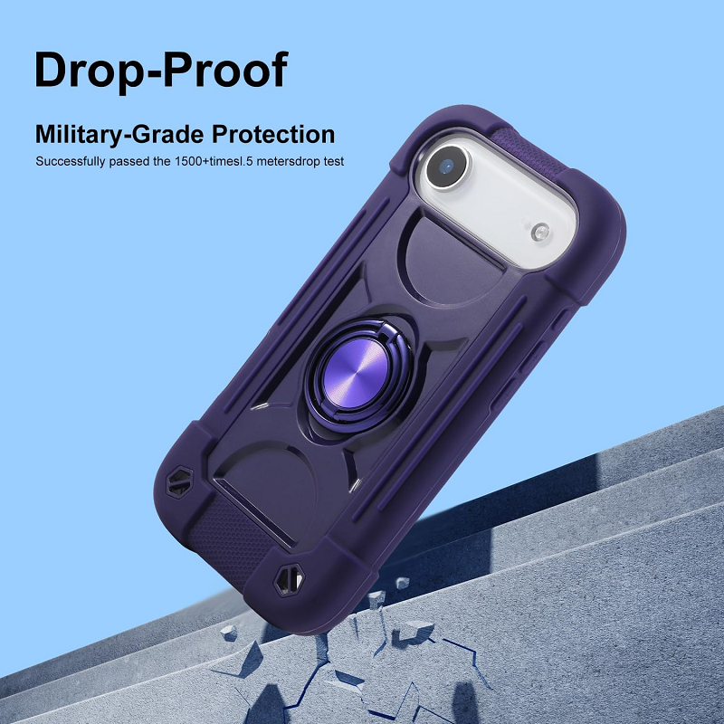 3 In1 Hybrid Armor Shockproof Phone Case for iPhone 17 Air