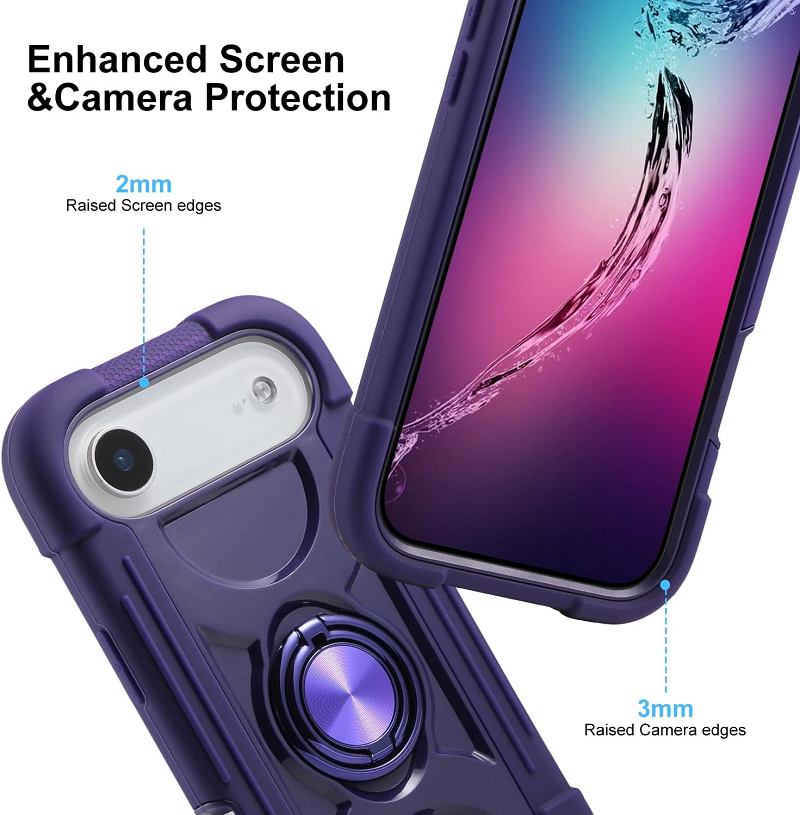 3 In1 Hybrid Armor Shockproof Phone Case for iPhone 17 Air