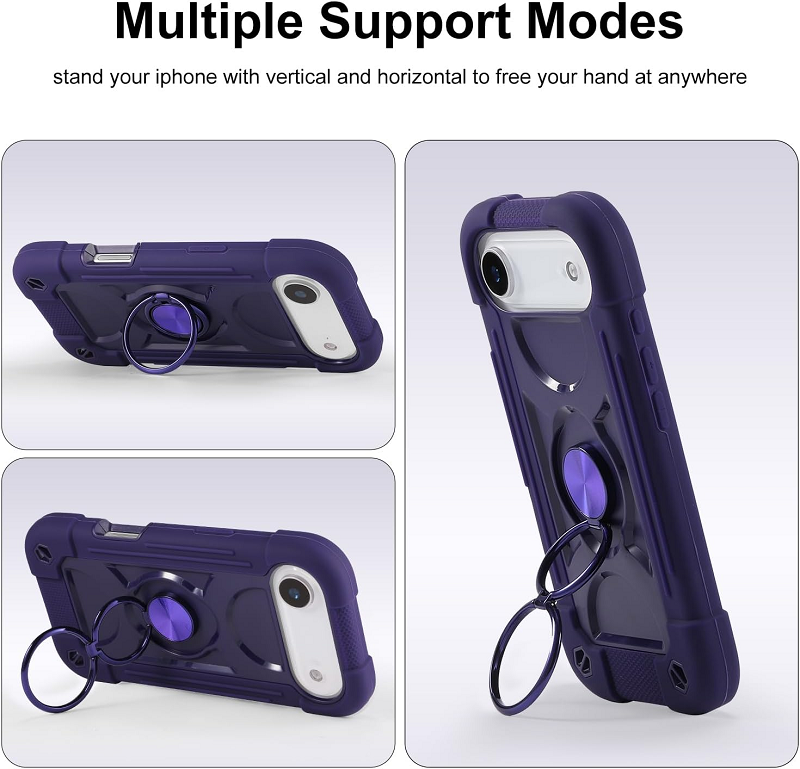 3 In1 Hybrid Armor Shockproof Phone Case for iPhone 17 Air