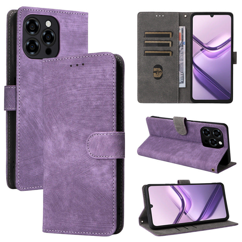 Flip Cover for Doogee Note 58 Pro PU Leather Phone Case [RFID Blocking] With Hand Strap