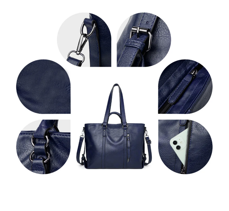 Women's Vintage Soft Leather Crossbody Handbag