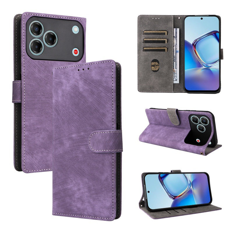 Flip Cover for ZTE Blade V80 Design PU Leather Phone Case [RFID Blocking] With Hand Strap