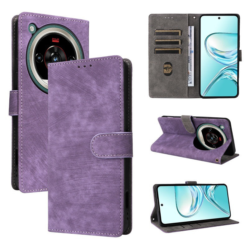 Flip Cover for ZTE nubia Focus 2 Ultra PU Leather Phone Case [RFID Blocking] With Hand Strap