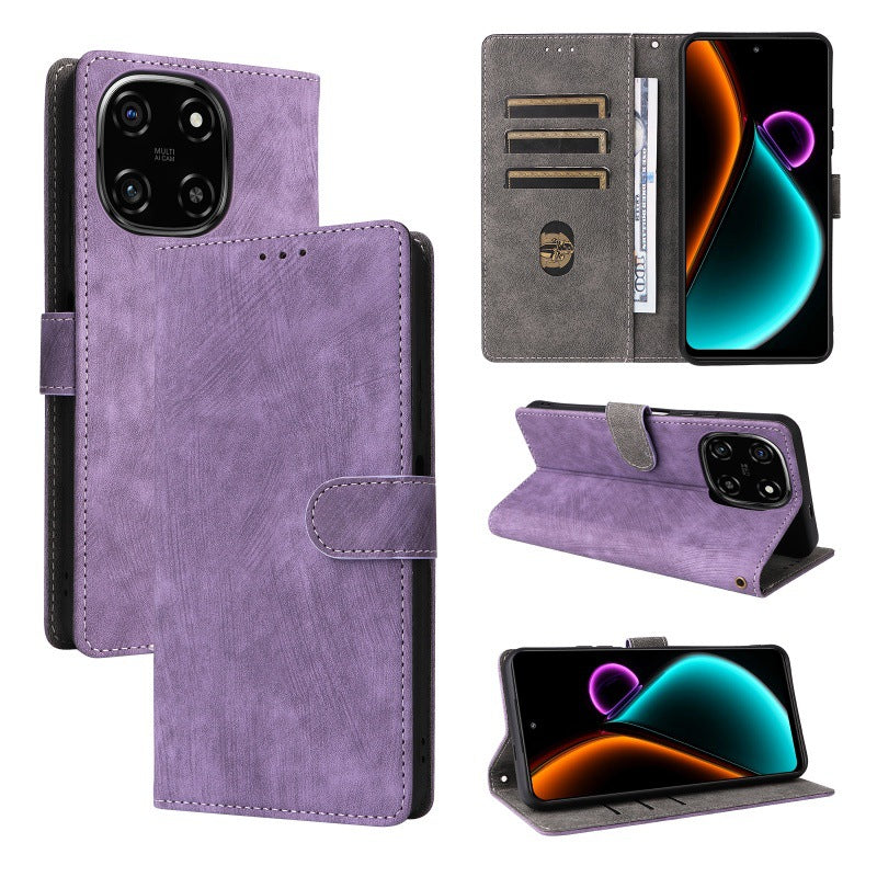 Flip Cover for Blackview Color 6 PU Leather Phone Case [RFID Blocking] With Hand Strap