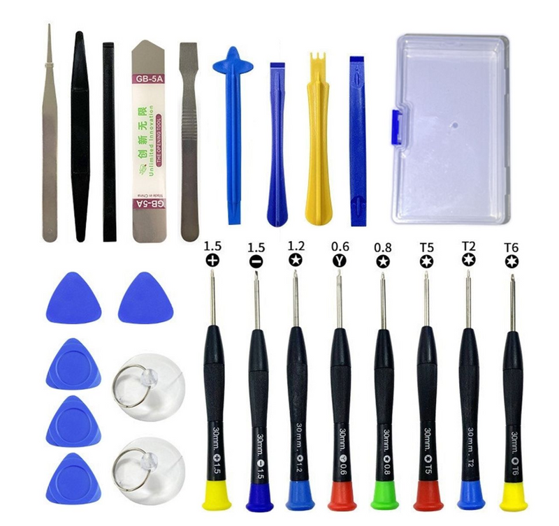 25 Piece Cellphone Tablet Repair Tool Kit Precision Screwdriver Set