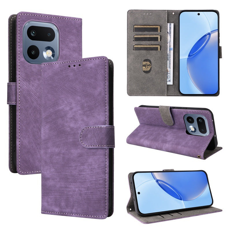 Flip Cover for Realme 16 Pro Plus PU Leather Phone Case [RFID Blocking] With Hand Strap