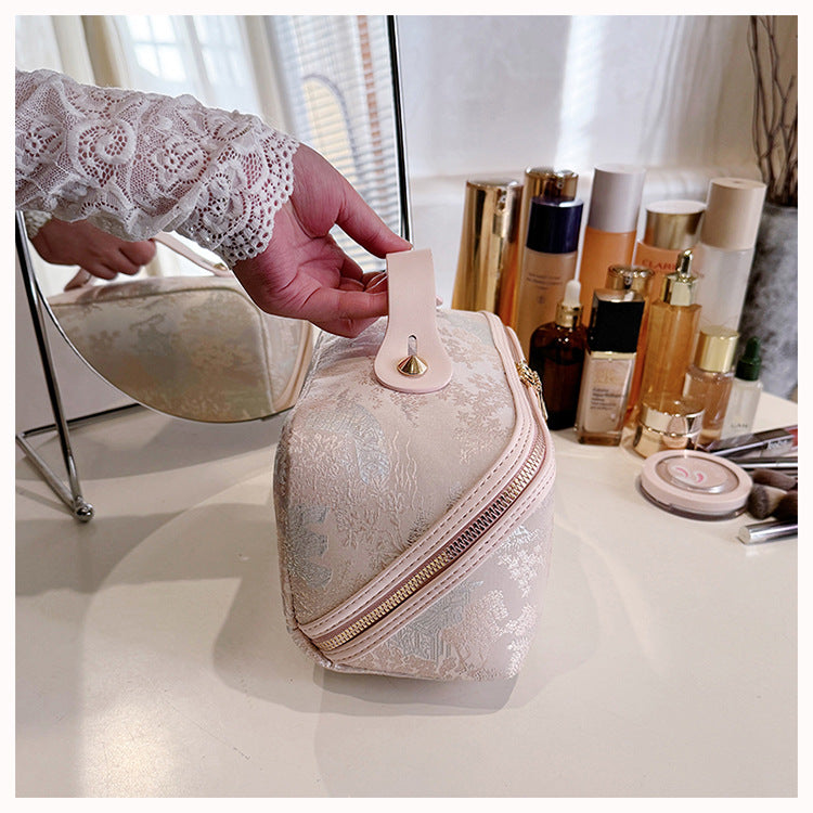 Embroidered Cosmetic Bag