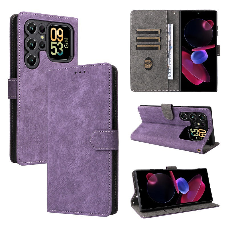 Flip Cover for Oukitel C62 PU Leather Phone Case [RFID Blocking] With Hand Strap