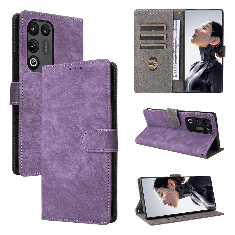 Flip Cover for ZTE nubia RedMagic 11 Air PU Leather Phone Case [RFID Blocking] With Hand Strap