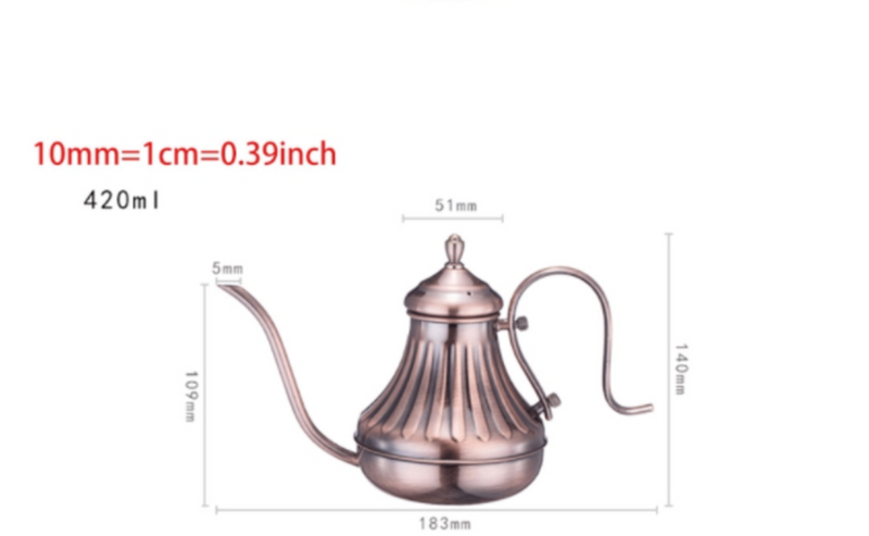 Royal Fine Band Colasse Coffee De Cafe De Café pour drip kettle bronze
