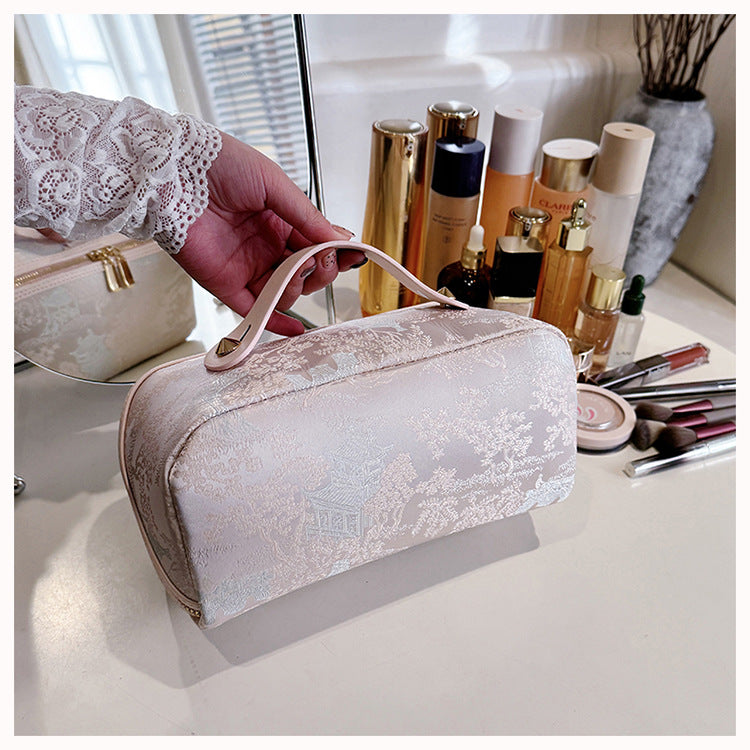 Embroidered Cosmetic Bag