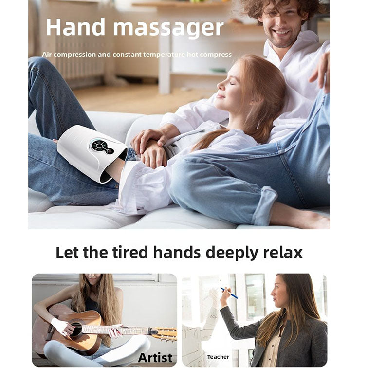 Hand massager, wrist, palm, joint, finger, acupoint heating and application, comfortable and soothing hand massage device, home use