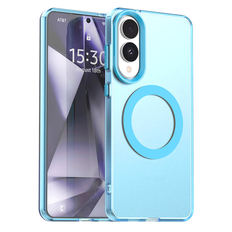 Phone Case for Samsung Galaxy S25 Edge, Compatible with Magsafe,Shockproof Magnetic Case Cover