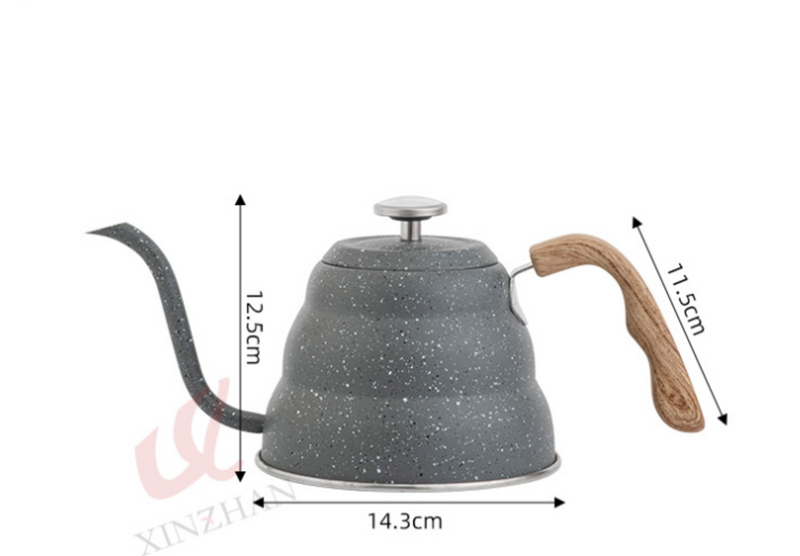 European Style Painted Stainless Steel Coffee Kettle - 500ml
