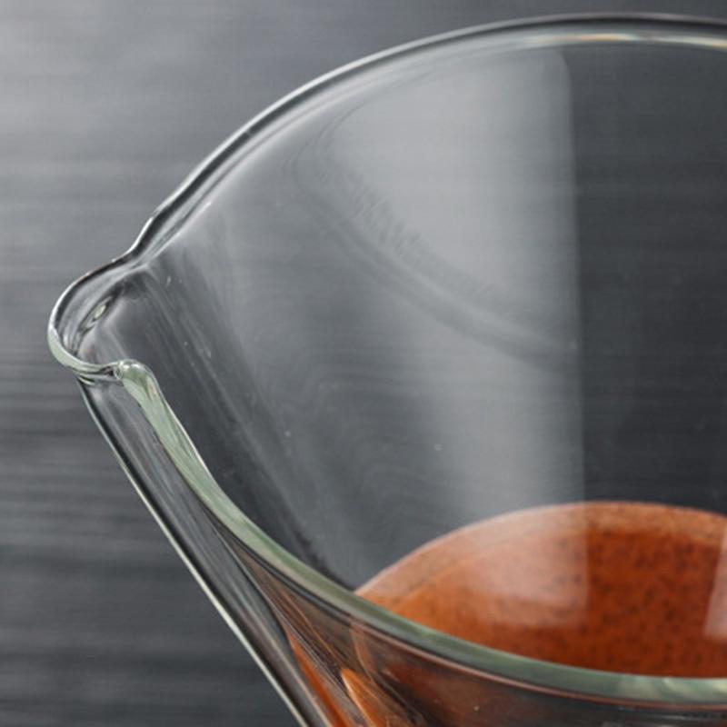 Heat Resistant Classic Glass Coffee Mug Pour Electric Stainless Steel