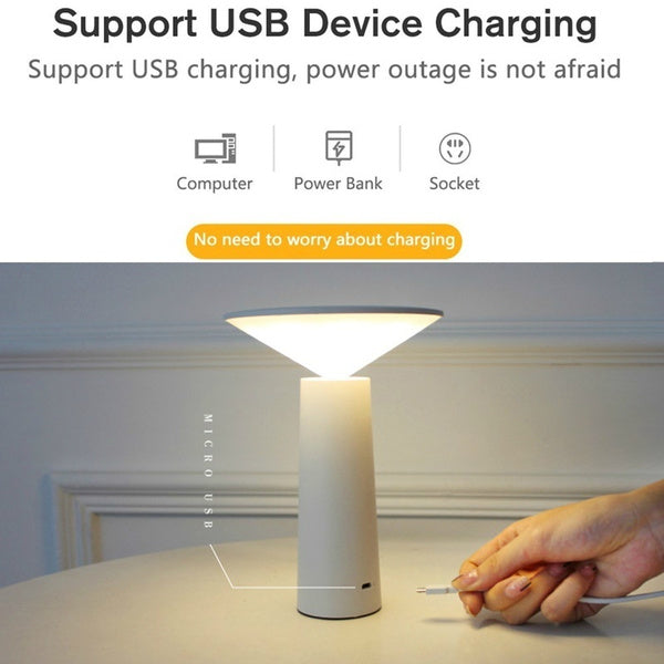LED Dimming Eye Protect Desk Lamp USB Battery Reading Table Lamp