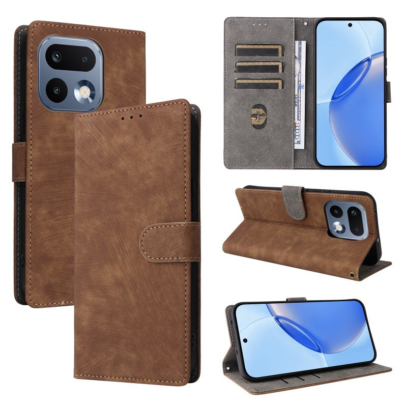 Flip Cover for Realme 16 Pro Plus PU Leather Phone Case [RFID Blocking] With Hand Strap