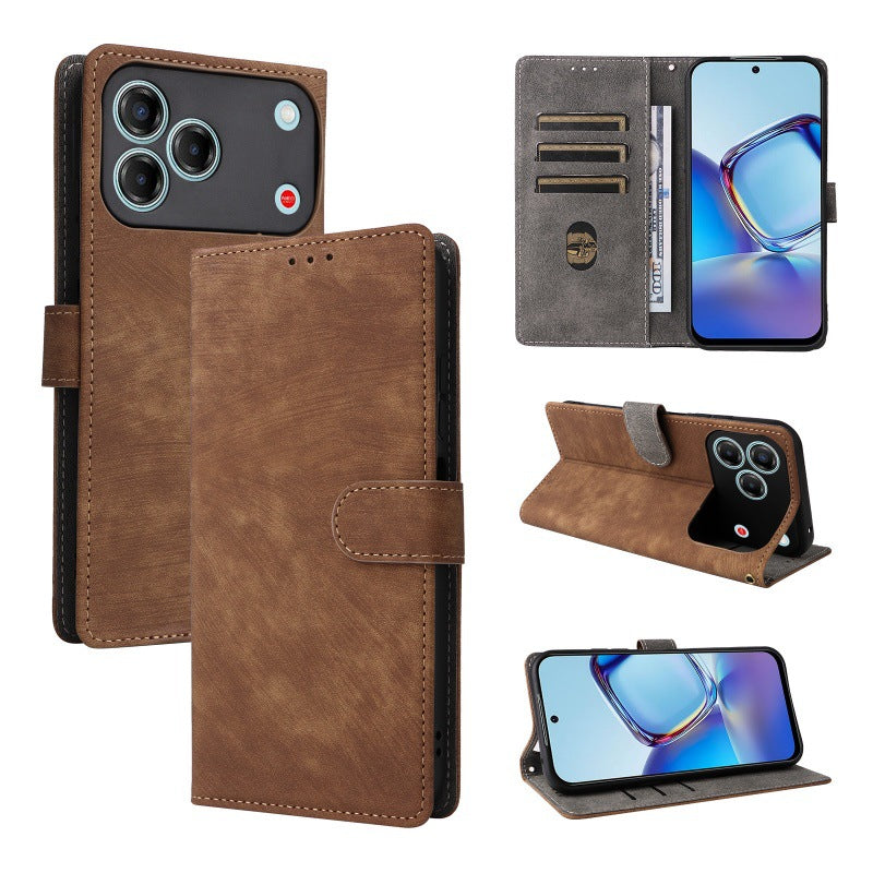 Flip Cover for ZTE Blade V80 Design PU Leather Phone Case [RFID Blocking] With Hand Strap