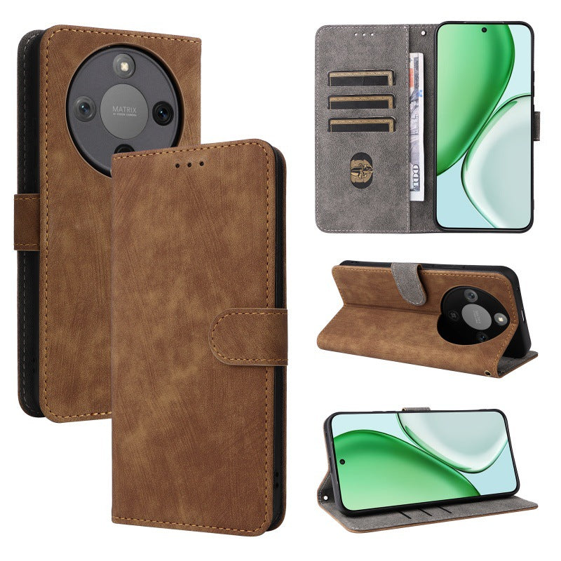 Flip Cover for Honor X9D PU Leather Phone Case [RFID Blocking] With Hand Strap