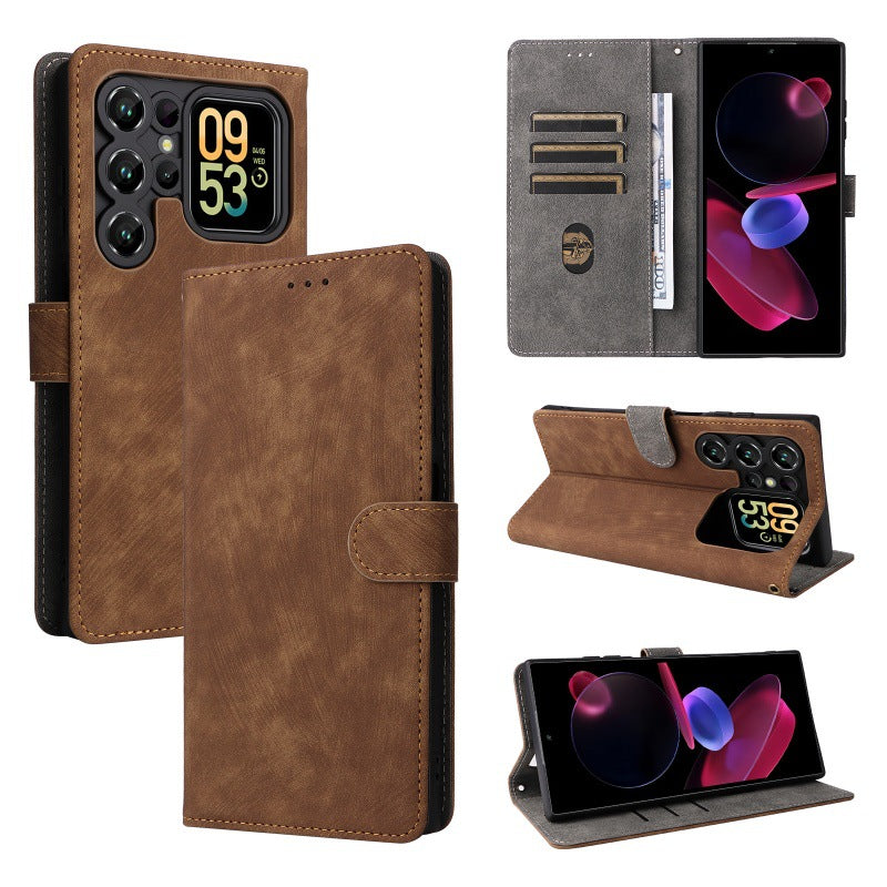 Flip Cover for Oukitel C62 Pro PU Leather Phone Case [RFID Blocking] With Hand Strap