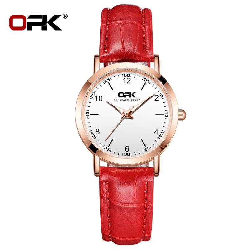 OPK Women Watches Quartz Watch Leather Strap