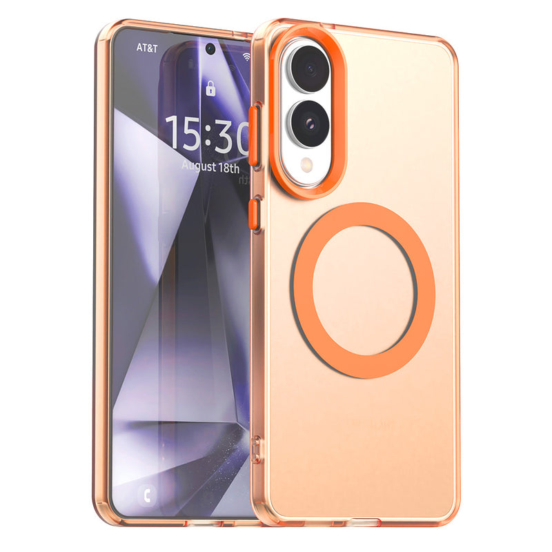 Phone Case for Samsung Galaxy S25 Edge, Compatible with Magsafe,Shockproof Magnetic Case Cover