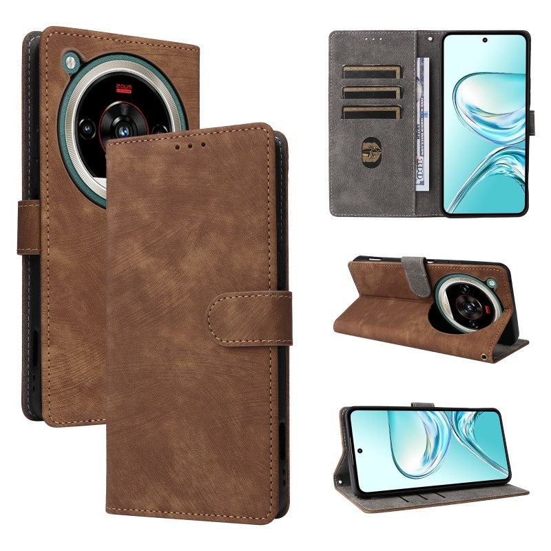 Flip Cover for ZTE nubia Focus 2 Ultra PU Leather Phone Case [RFID Blocking] With Hand Strap