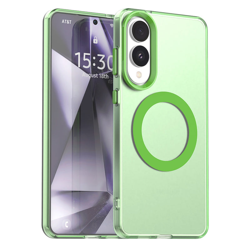 Phone Case for Samsung Galaxy S25 Edge, Compatible with Magsafe,Shockproof Magnetic Case Cover